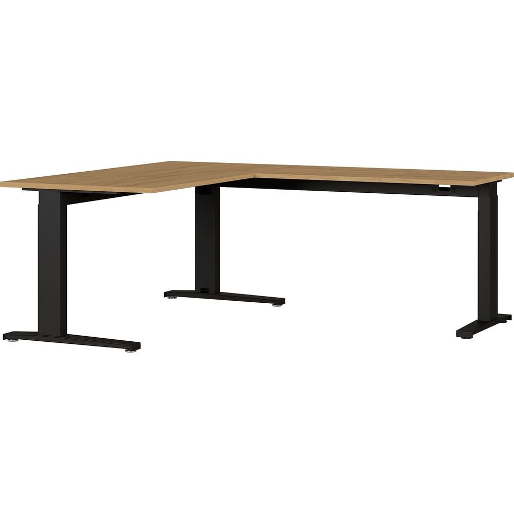 Pracovní stůl s deskou v dubovém dekoru 193x160 cm Agenda – Germania - Bonami.cz