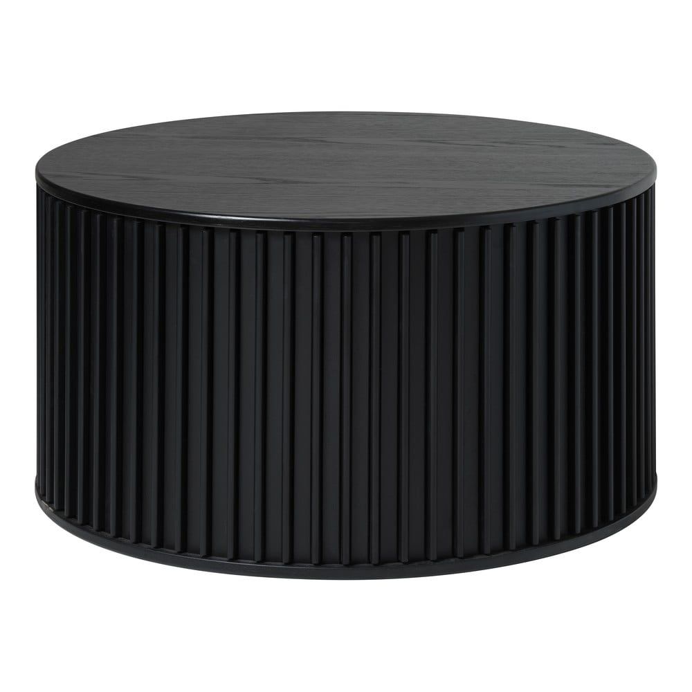Černý kulatý konferenční stolek ø 85 cm Siena – Unique Furniture - Bonami.cz