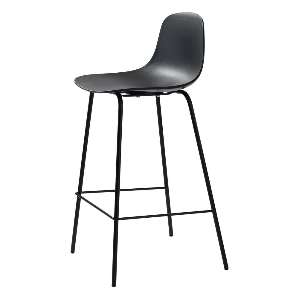 Černá plastová barová židle 92,5 cm Whitby – Unique Furniture - Bonami.cz