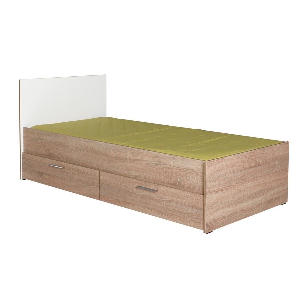Bílá/přírodní dětská postel s úložným prostorem 90x190 cm – Kalune Design - Bonami.cz