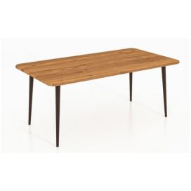 Konferenční stolek z dubového dřeva v přírodní barvě 90x90 cm Kula – The Beds