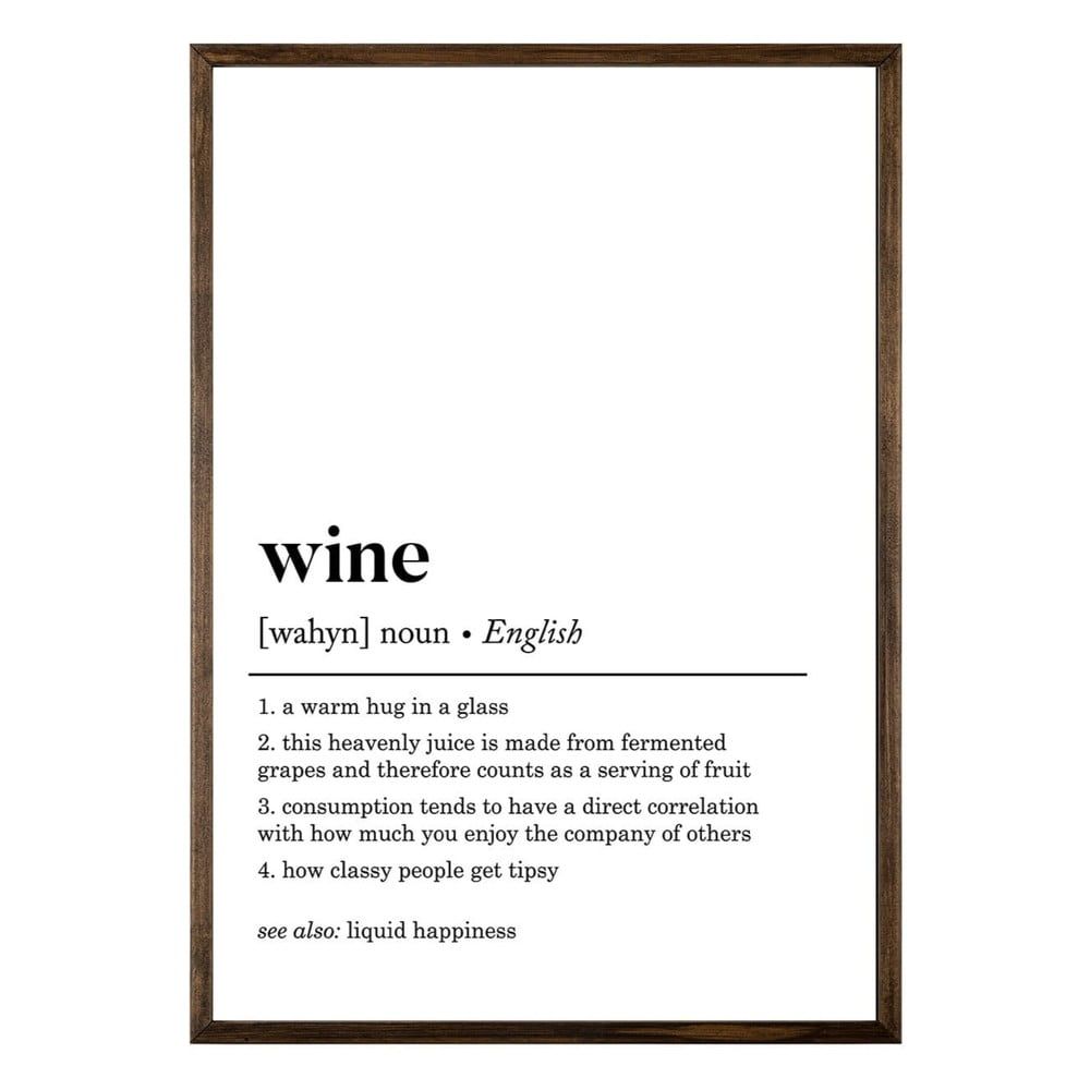 Plakát 50x70 cm Wine – Wallity - Bonami.cz
