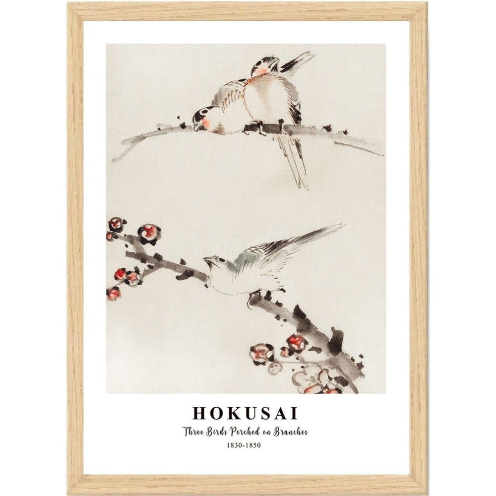 Plakát v rámu 35x45 cm Hokusai – Wallity - Bonami.cz