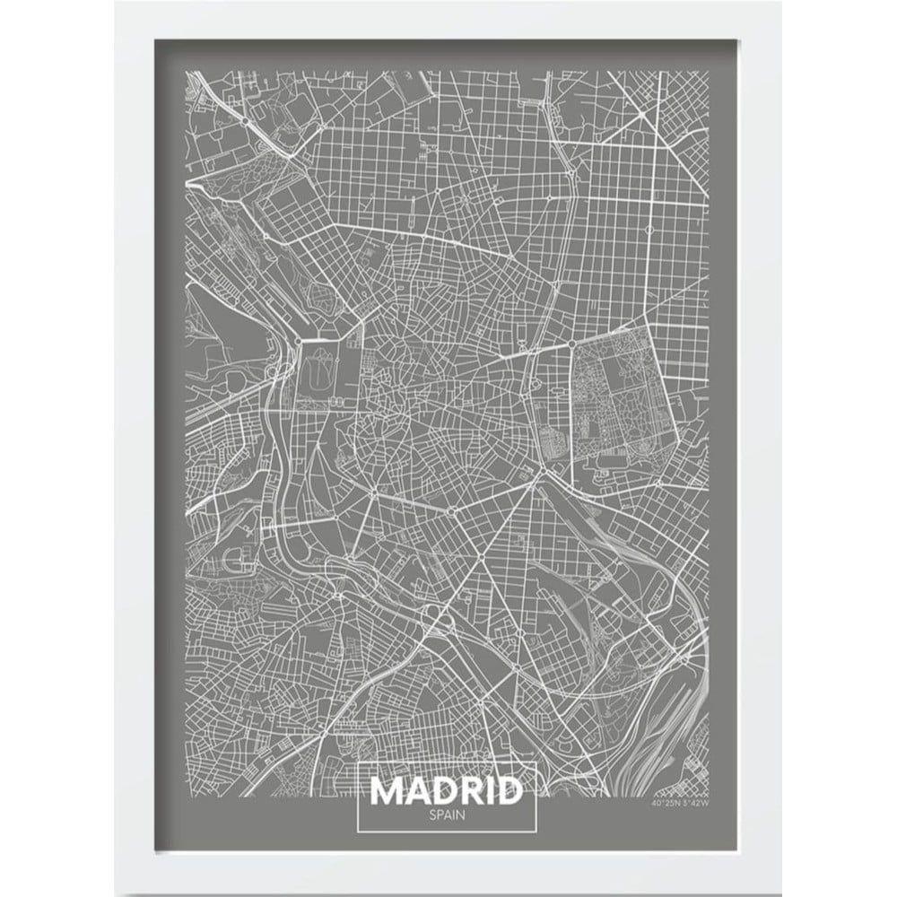 Plakát v rámu 40x55 cm Madrid – Wallity - Bonami.cz