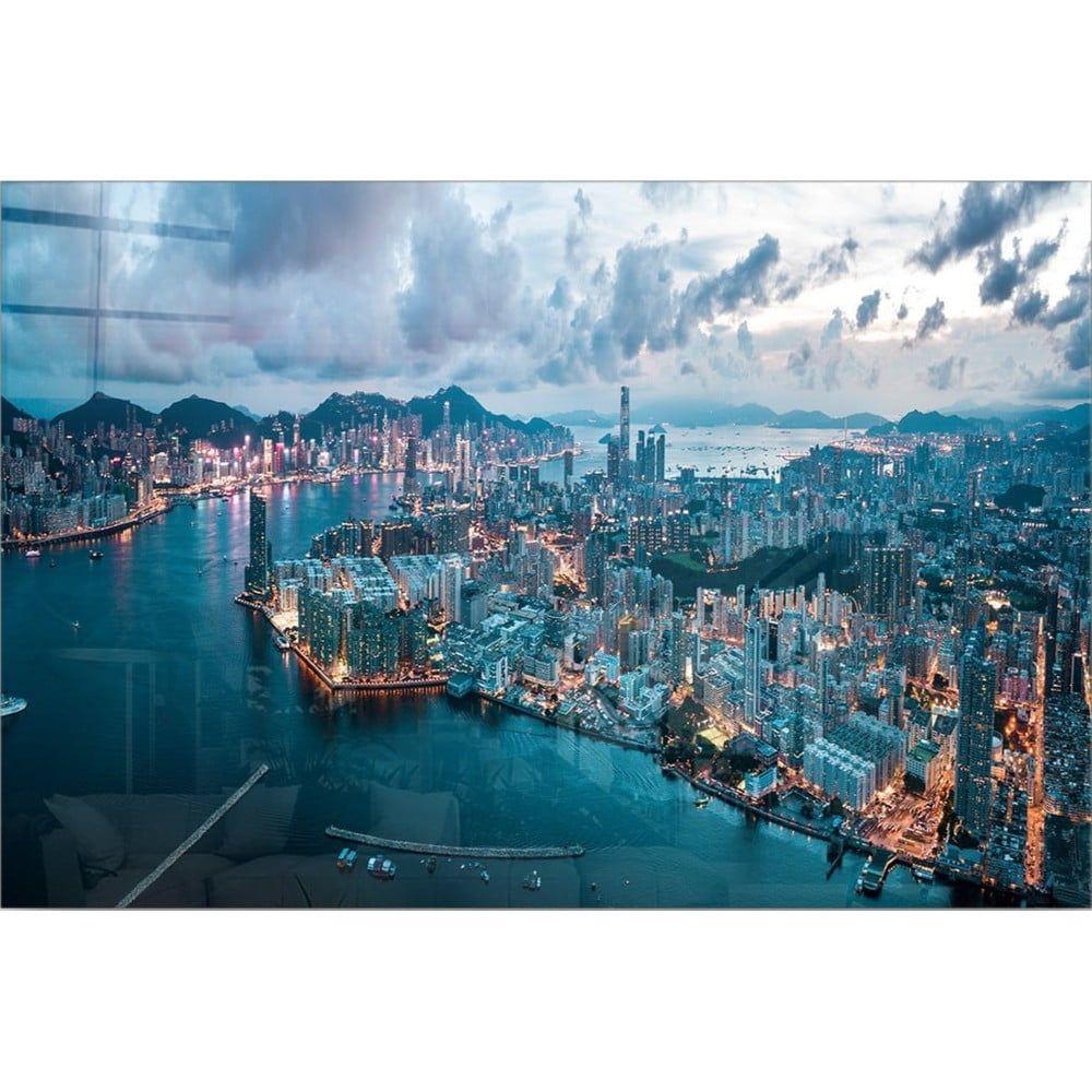 Skleněný obraz 70x50 cm Hongkong – Wallity - Bonami.cz