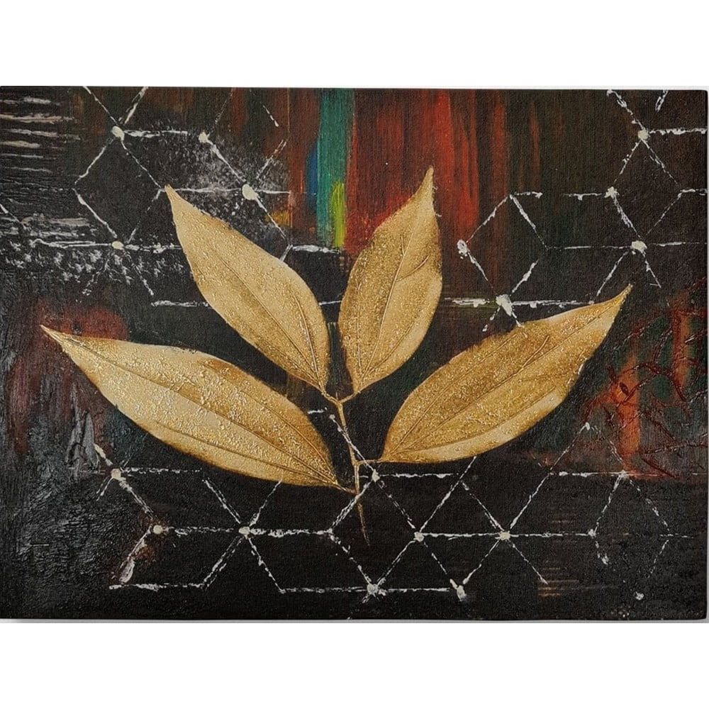 Ručně malovaný obraz 100x70 cm Leaf – Wallity - Bonami.cz