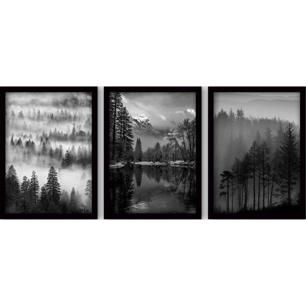 Obrazy v sadě 3 ks 35x45 cm Black & White – Wallity - Bonami.cz