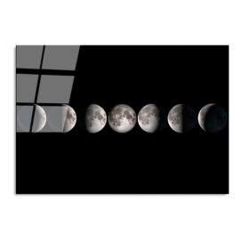 Skleněný obraz 100x70 cm Moon Phases – Wallity Bonami.cz