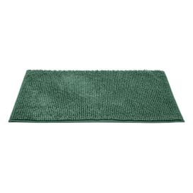 Tmavě zelená textilní koupelnová předložka 50x80 cm Chenille – Allstar