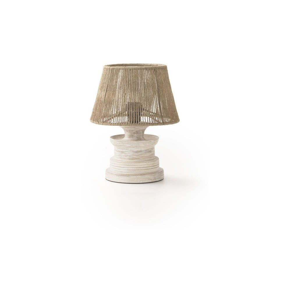 Bílá/přírodní stolní lampa (výška 30 cm) – Geese - Bonami.cz