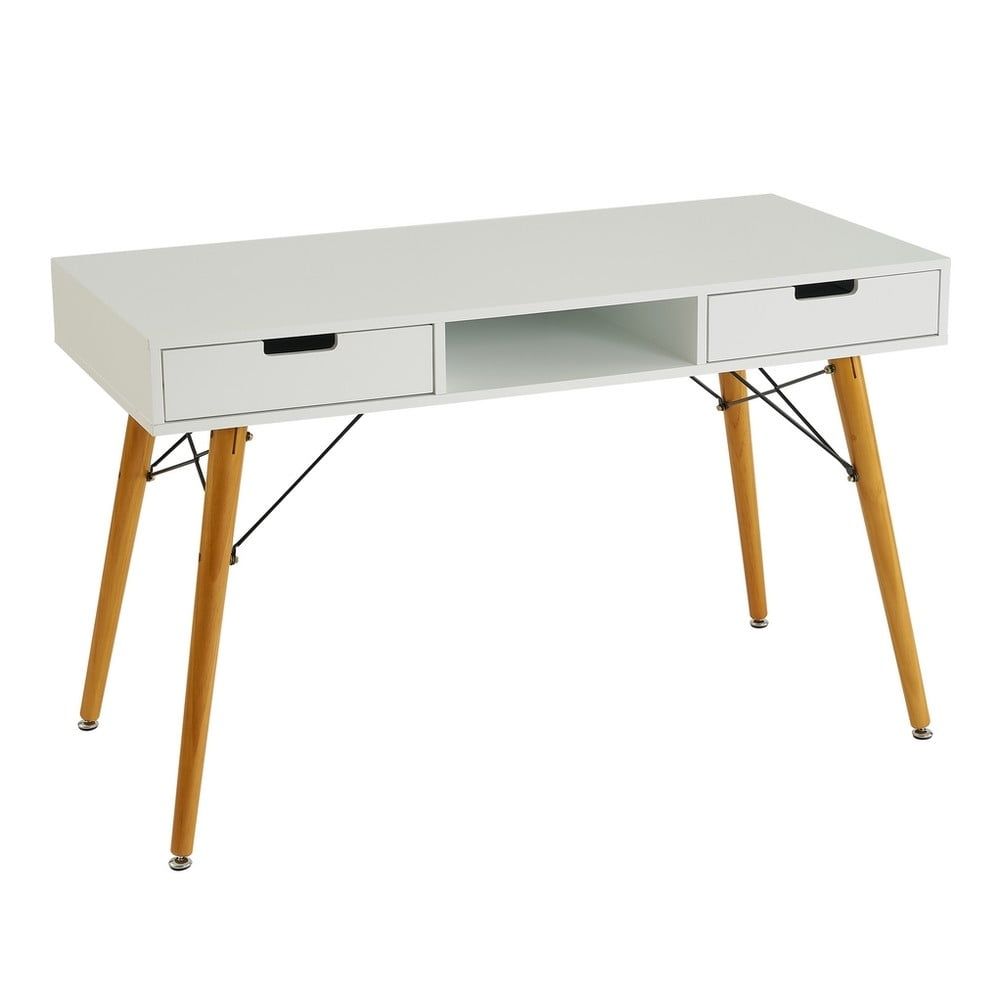 Pracovní stůl s bílou deskou 55x120 cm – Casa Selección - Bonami.cz