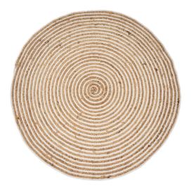 Jutový kulatý koberec v přírodní barvě ø 120 cm Natur – Casa Selección Bonami.cz