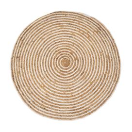 Jutový kulatý koberec v přírodní barvě ø 100 cm Natur – Casa Selección Bonami.cz
