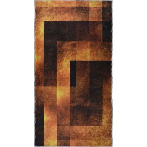 Oranžový pratelný koberec běhoun 80x200 cm – Vitaus Bonami.cz