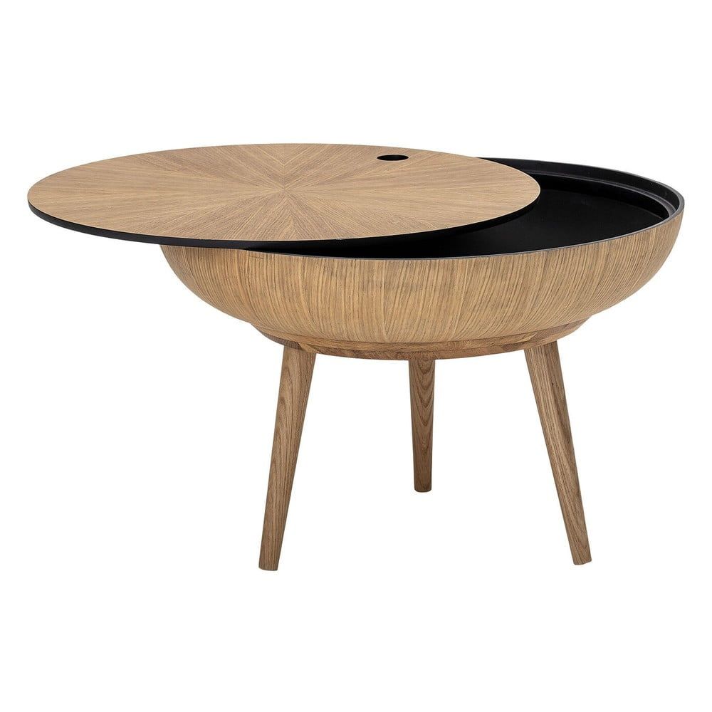 Konferenční stolek s úložným prostorem a s detaily z dubového dřeva Bloomingville - Bonami.cz
