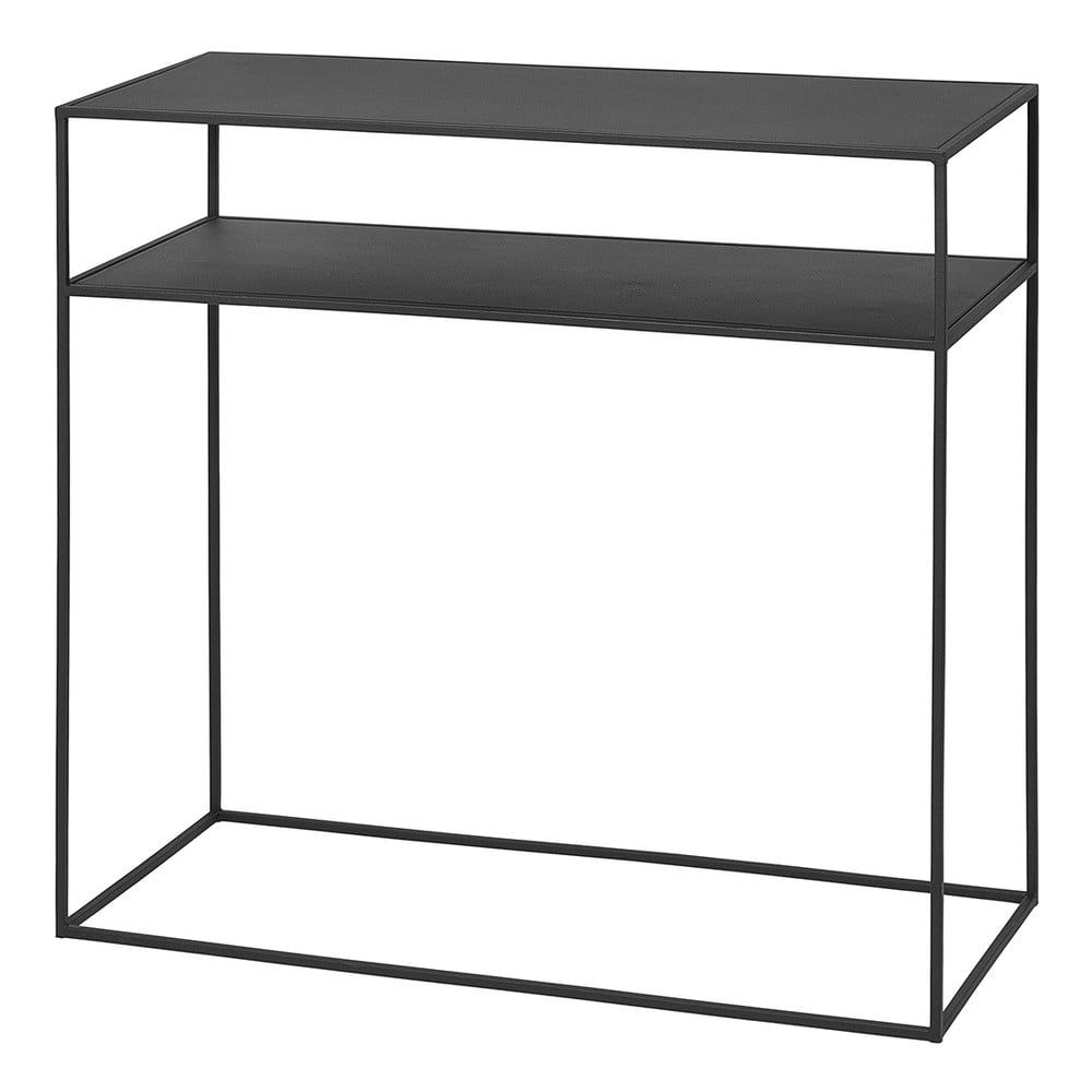 Černý kovový konzolový stolek 35x85 cm Fera – Blomus - Bonami.cz