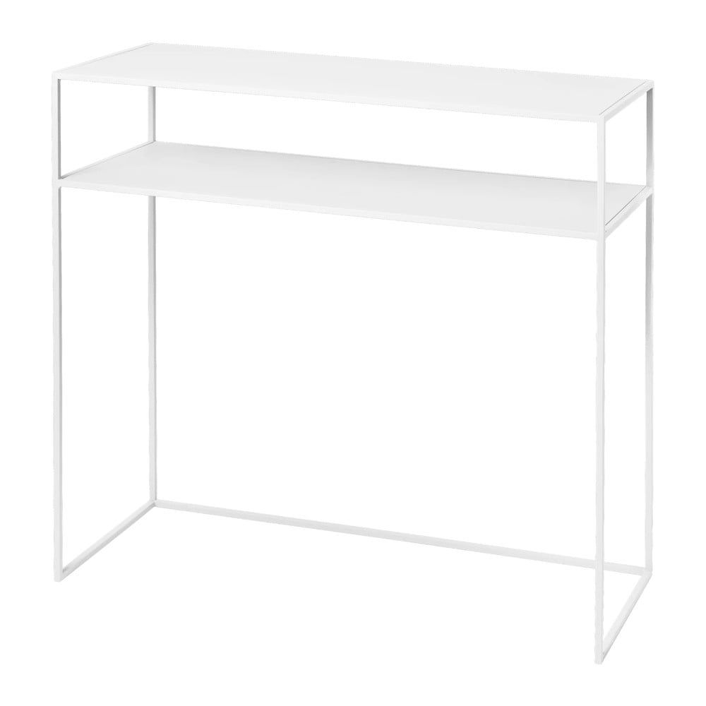 Bílý kovový konzolový stolek 35x85 cm Fera – Blomus - Bonami.cz