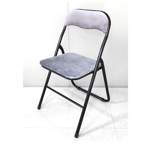 Skládací židle NIKLAS 1 černá/šedá - SCONTO Nábytek s.r.o.