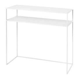 Bílý kovový konzolový stolek 35x85 cm Fera – Blomus