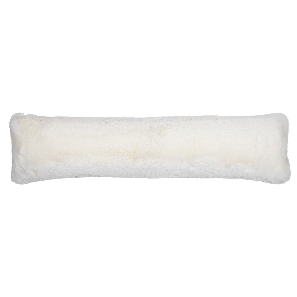 Bílý plyšový měkoučký dlouhý polštář Soft Teddy White Off - 90*13*20cm  Mars & More - LaHome - vintage dekorace