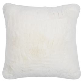 Bílý plyšový měkoučký polštář Soft Teddy White Off - 45*15*45cm  Mars & More