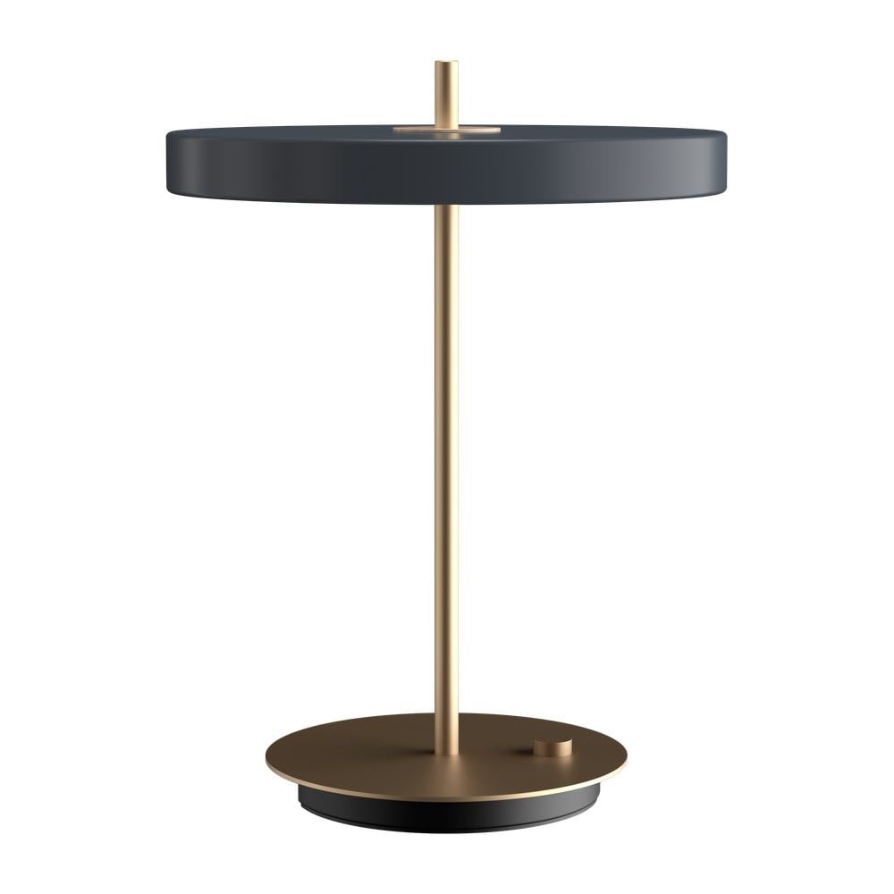 Antracitová LED stmívatelná stolní lampa s kovovým stínidlem (výška 41,5 cm) Asteria Table – UMAGE - Bonami.cz