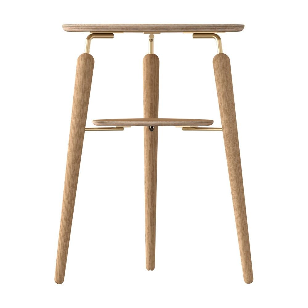 Kulatý konferenční stolek z dubového dřeva v přírodní barvě ø 46 cm My Spot – UMAGE - Bonami.cz
