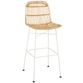 Přírodní ratanová barová židle Emmi Rattan Natural - 47*42*92cm J-Line by Jolipa