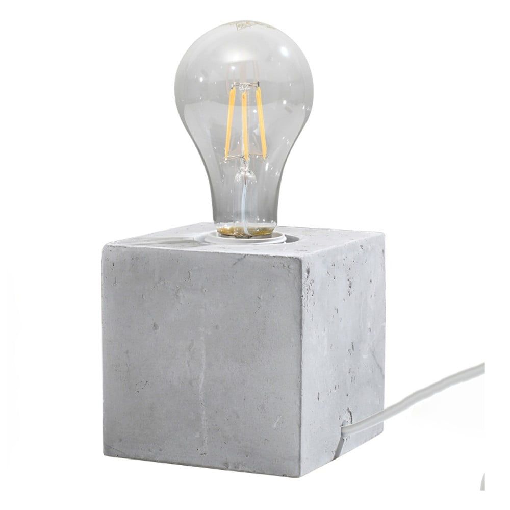 Světle šedá stolní lampa (výška 10 cm) Gabi – Nice Lamps - Bonami.cz