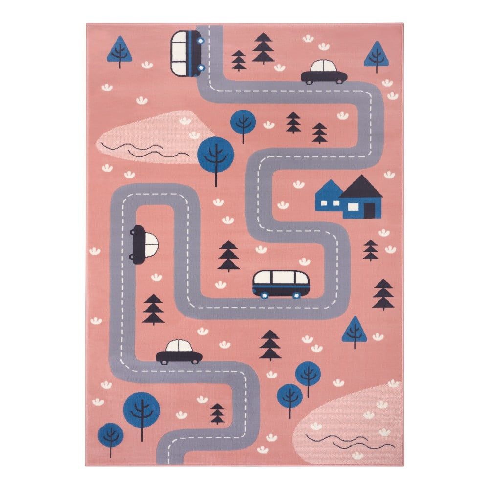 Růžový dětský koberec 160x220 cm Adventures – Hanse Home - Bonami.cz