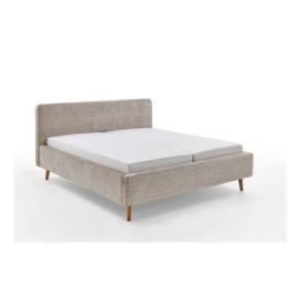 Béžová čalouněná dvoulůžková postel s roštem 180x200 cm Primavera – Meise Möbel