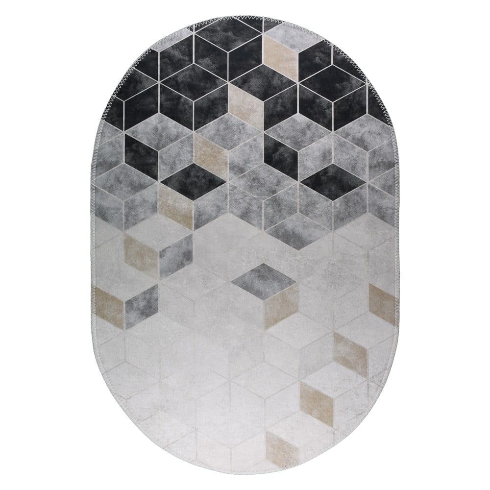 Bílo-šedý pratelný koberec 160x230 cm – Vitaus - Bonami.cz