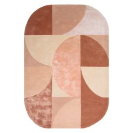 Růžový vlněný koberec 160x230 cm Earth – Asiatic Carpets Bonami.cz
