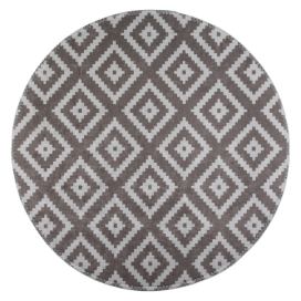 Světle hnědý pratelný kulatý koberec ø 120 cm – Vitaus Bonami.cz