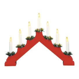 Červená světelná dekorace s vánočním motivem Ola – Markslöjd