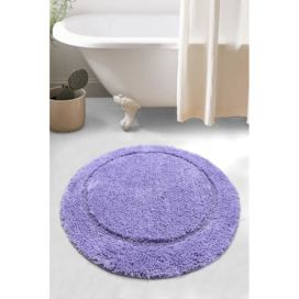 Fialová koupelnová předložka Wolle – Foutastic