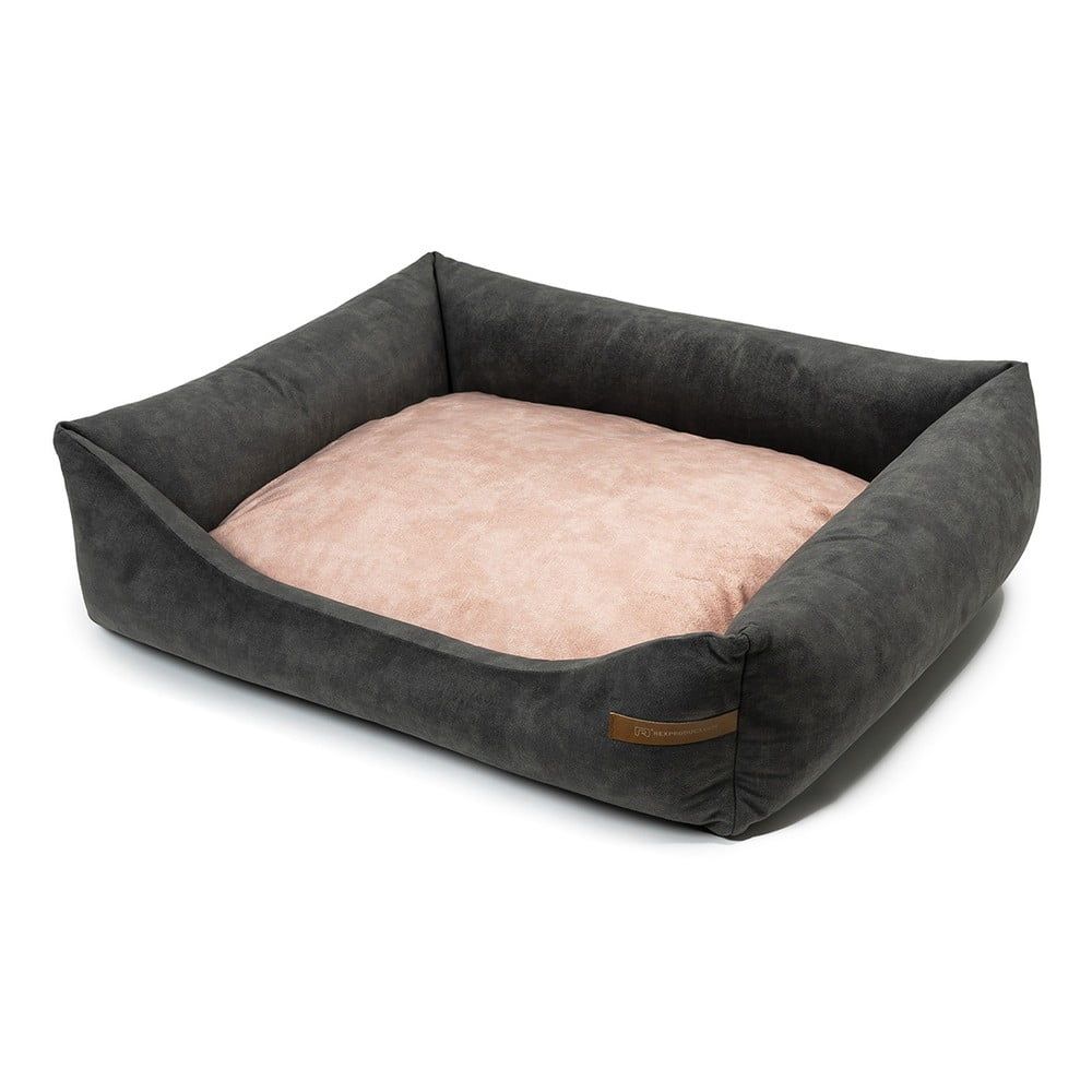 Růžovo-tmavě šedý pelíšek pro psa 65x75 cm SoftBED Eco M – Rexproduct - Bonami.cz