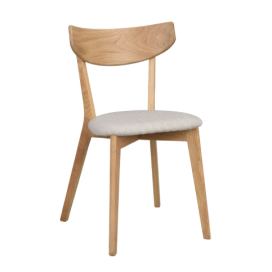 ROWICO Dřevěná jídelní židle AMI dub se šedým sedákem