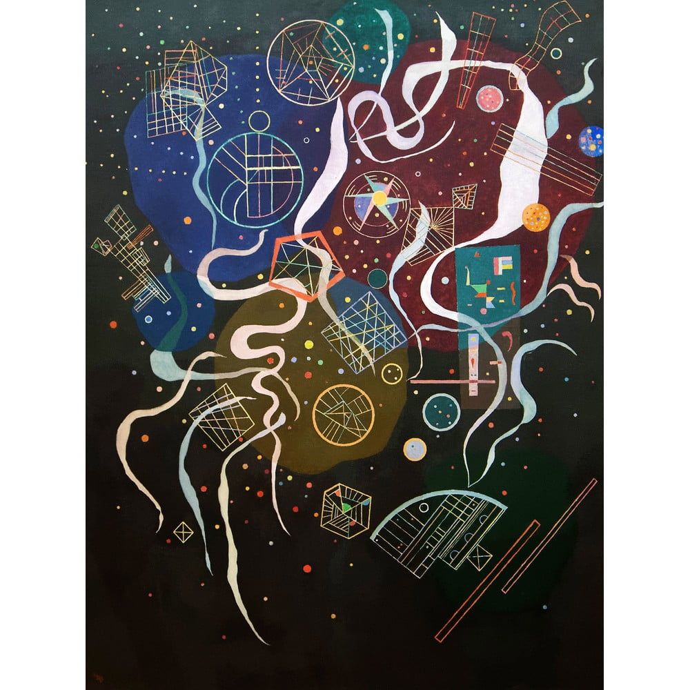 Obraz - reprodukce 50x70 cm Mouvement I, Wassily Kandinsky – Fedkolor - Bonami.cz