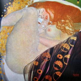 Obraz - reprodukce 45x45 cm Danae, Gustav Klimt – Fedkolor Bonami.cz