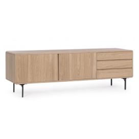 BIZZOTTO Dřevěný TV stolek WIDALD 160x50 cm