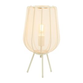 Krémová stolní lampa (výška 45 cm) Plumeria – Light & Living