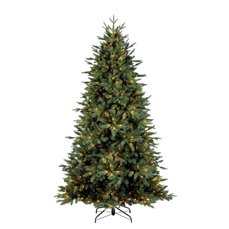Zelený vánoční stromek s led světýlky Christmas Tree - Ø 137*240cm Clayre & Eef - LaHome - vintage dekorace