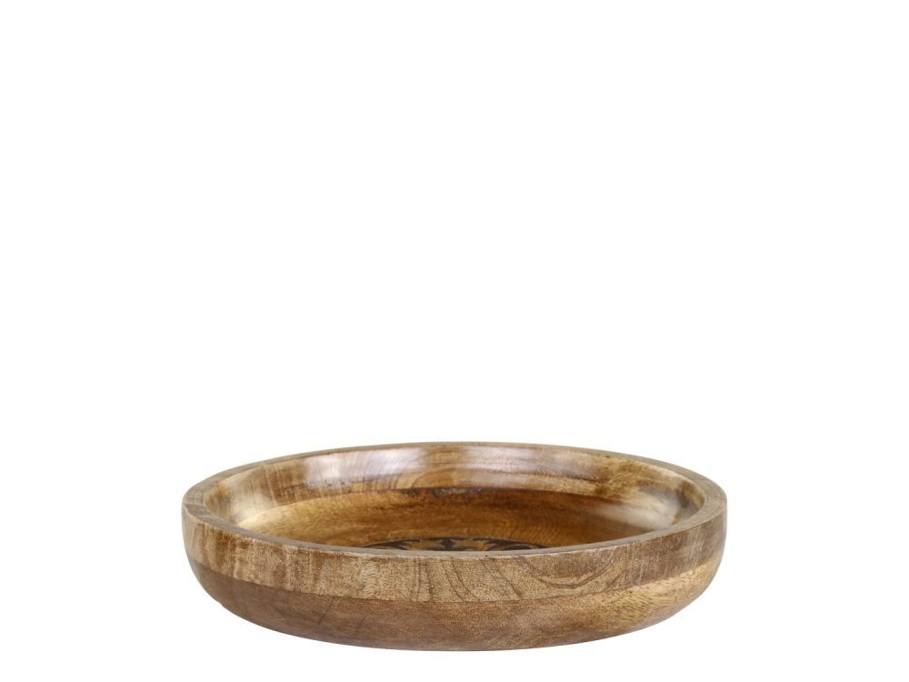 Dřevěná servírovací miska z mangového dřeva Tours Bowl - Ø 25*5 cm/ 1100ml Chic Antique - LaHome - vintage dekorace