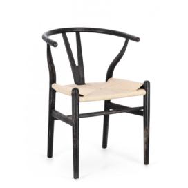 BIZZOTTO Jídelní židle ARTEMIA černo-bílá