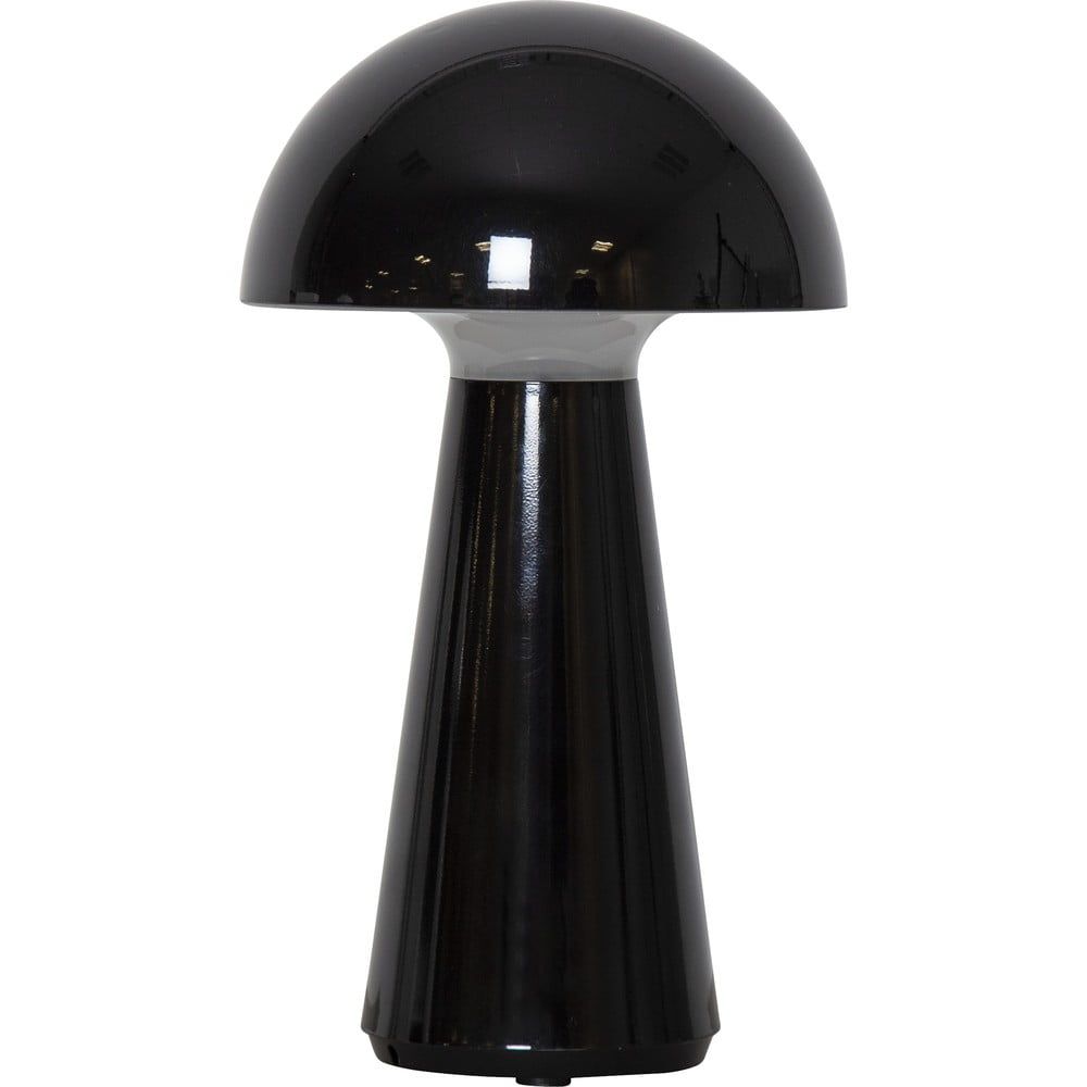 Černá LED stmívatelná stolní lampa (výška 28 cm) Mushroom – Star Trading - Bonami.cz