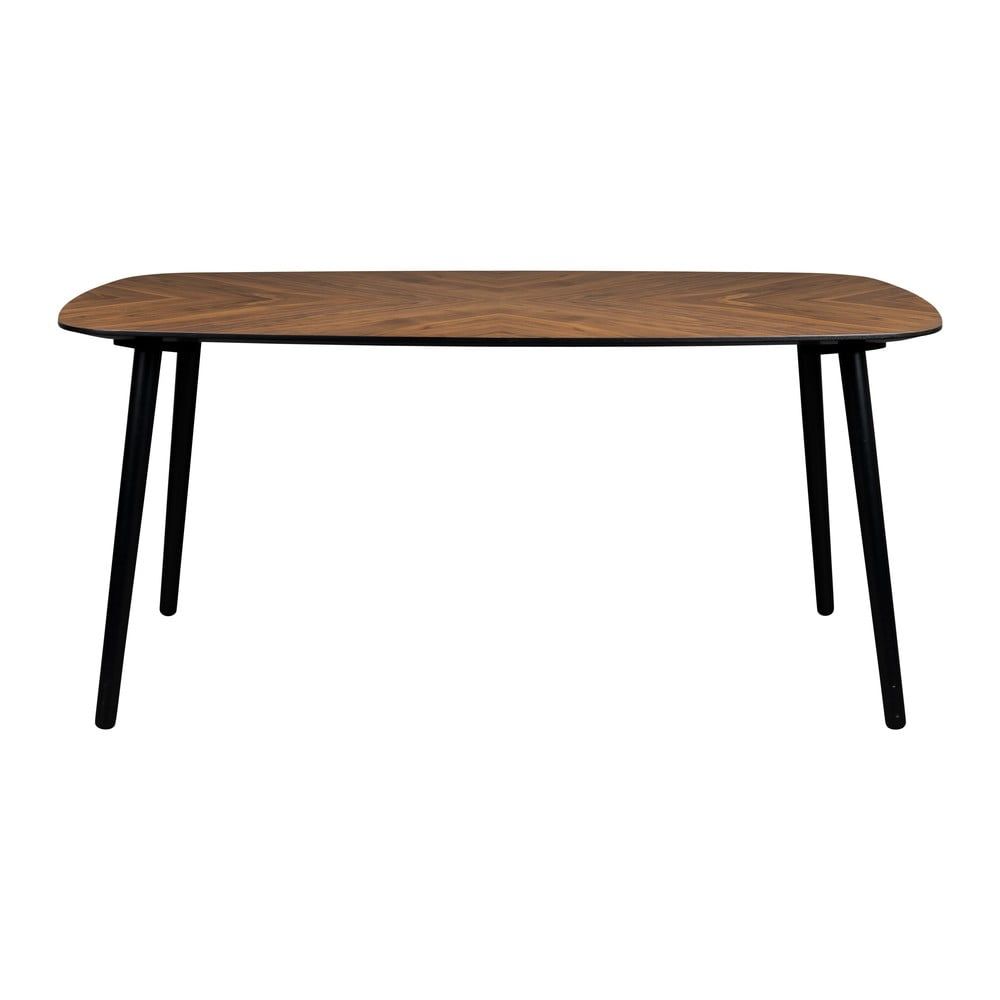 Jídelní stůl s deskou v dekoru ořechového dřeva 90x165 cm Clover – Dutchbone - Bonami.cz