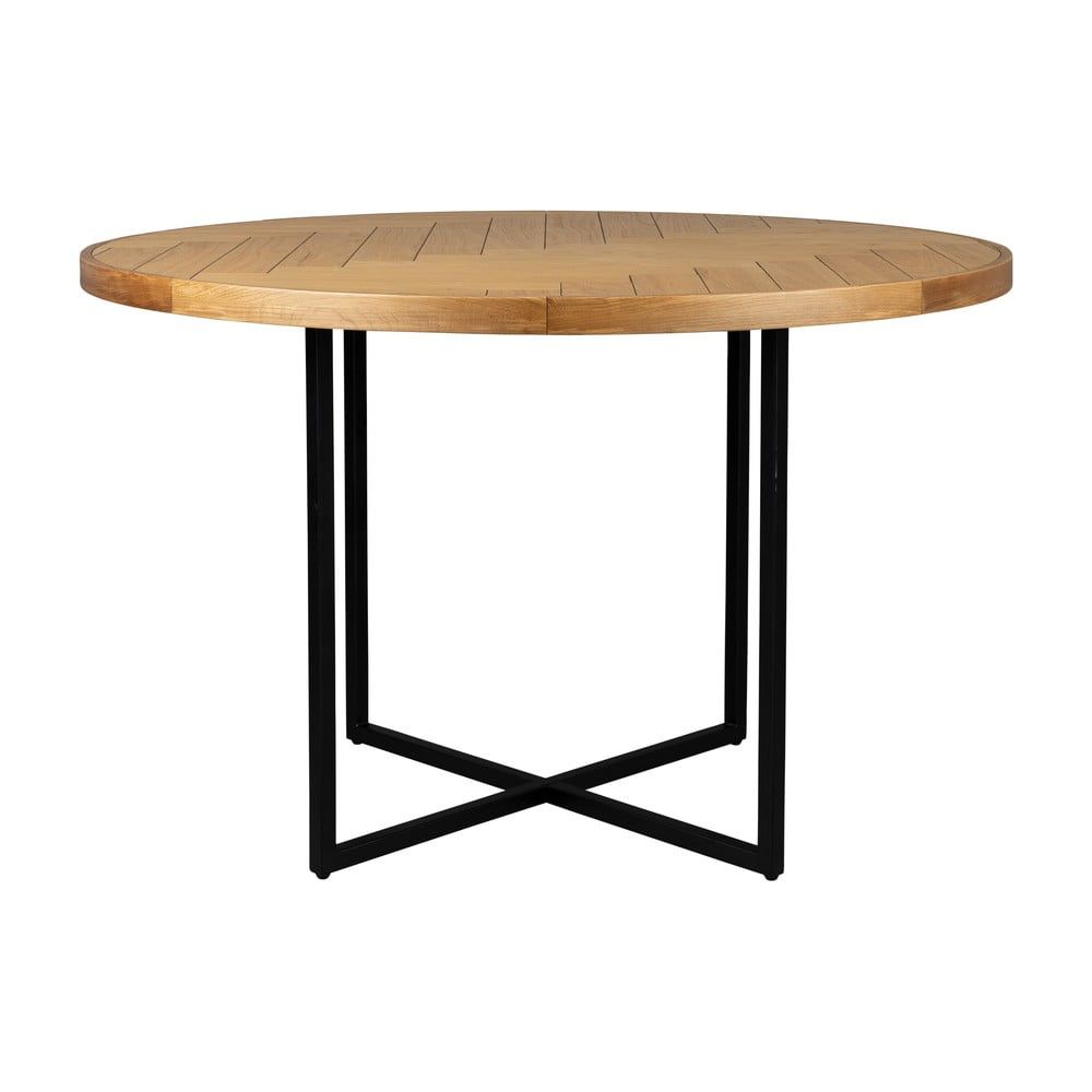 Kulatý jídelní stůl s deskou v dubovém dekoru ø 120 cm Class – Dutchbone - Bonami.cz