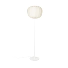 Bílá stojací lampa s textilním stínidlem (výška 160 cm) Shem – White Label