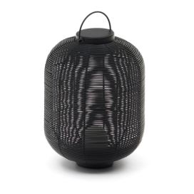 Černá LED stmívatelná stolní lampa (výška 37 cm) Saranella – Kave Home